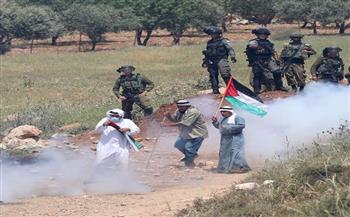 إصابات بالرصاص المعدني خلال مواجهات مع الاحتلال الاسرائيلي في نابلس