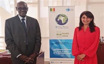 سكرتير المنتدى العالمي للمياه يستقبل السفيرة المصرية في داكار 