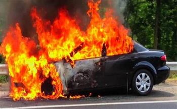 إخماد حريق في سيارة ملاكي بـ«أكتوبر»