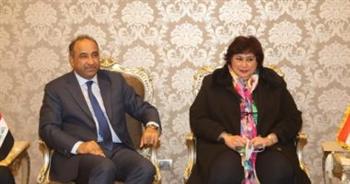 وزيرة الثقافة: اتفاق مع العراق على إعداد مشروعات تبادل ثقافي وفكري