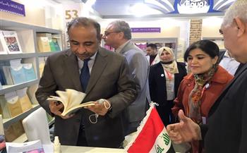 حسن ناظم يفتتح جناح وزارة الثقافة العراقية بمعرض الكتاب (صور)