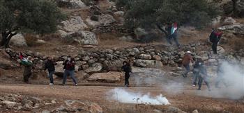 إصابات خلال مواجهات مع الاحتلال الاسرائيلي في بيت دجن بالضفة الغربية