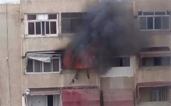 إخماد حريق شقة سكنية بالنزهة 