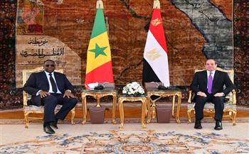 الرئيس السيسي يؤكد حرص مصر على تعزيز العلاقات وترسيخ التعاون الاستراتيجي مع السنغال