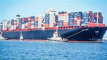 تداول 25 سفينة حاويات وبضائع عامة بميناء دمياط رغم سوء الأحوال الجوية