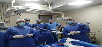 إزالة ورم بقاع الجمجمة لمريضة عن طريق المنظار بمستشفيات جامعة بني سويف