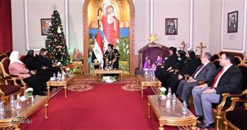 وزيرات التخطيط والتضامن والصناعة يهنئن البابا تواضروس بعيد الميلاد المجيد