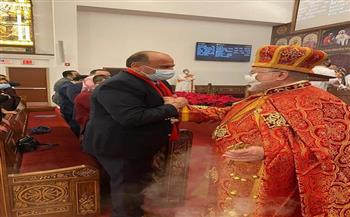 قنصل مصر بشيكاجو يشارك في احتفالات الكنيسة القبطية بعيد الميلاد المجيد