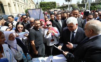 عاشور والخشت يتابعان استعدادات جامعة القاهرة لبدء العام الدراسي الجديد