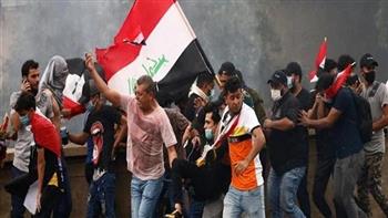 العراق.. إصابة 19 ضابطا ومنتسباً من القوة المكلفة بتأمين الحماية للمتظاهرين