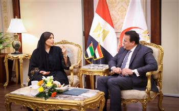 وزير الصحة يبحث مع سفيرة الإمارات لدى مصر تعزيز التعاون المشترك