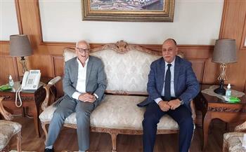 محافظ بورسعيد يستقبل نائب رئيس الهيئة الاقتصادية