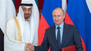 رئيس الإمارات لنظيره الروسي: «التبادل التجاري بيننا تضاعف من 2.5 لـ5 مليار دولار»