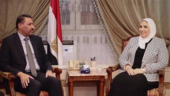 «القباج» تبحث مع وزير الصحة العراقي نقل تجربة مصر في مكافحة الإدمان
