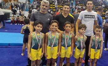 5 ميداليات لجمباز المقاولون العرب في كأس مصر
