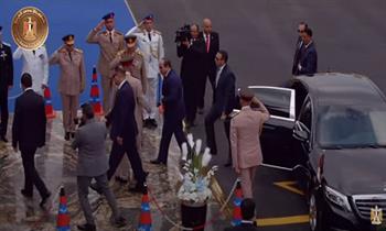الرئيس السيسي يصل مقر حفل تخرج الكليات العسكرية