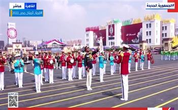 الرئيس السيسي يشهد عرضًا للموسيقى العسكرية بحفل تخرج الدفعات الجديدة