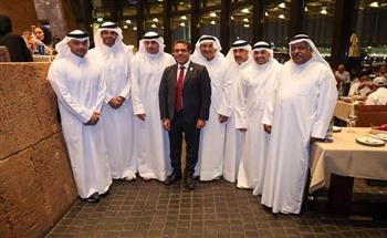 رئيس الاتحاد الكويتي للسلة يحتفي ببعثة الأهلي في البطولة العربية