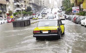 محافظة الإسكندرية:تواصل سقوط الامطار لليوم الثالث مع استمرار حركة الملاحة