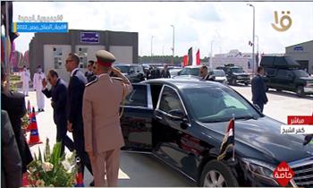 الرئيس السيسي يصل البرلس لافتتاح مجمع مصانع الشركة المصرية للرمال السوداء