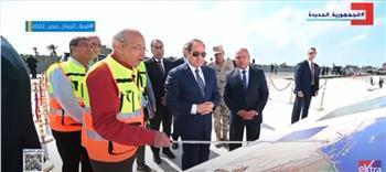 جولة الرئيس السيسي لأعمال تطوير الطريق الدولي الساحلي في كفر الشيخ (فيديو)