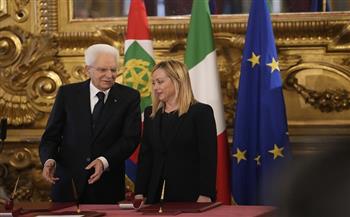 جيورجيا ملوني تؤدي اليمين الدستورية رئيسة لوزراء إيطاليا