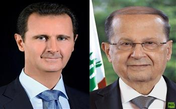 عون يبحث مع الأسد ترسيم الحدود البحرية مع إسرائيل
