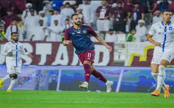 أحمد رفعت يسجل في مباراة الوحدة والظفرة بالدوري الإماراتي