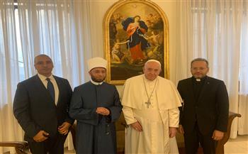 قداسة البابا فرنسيس يستقبل الشيخ أسامة الأزهري