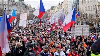 تجدد المظاهرات في التشيك احتجاجاً على دعم حكومتهم لنظام كييف
