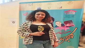 سهيلة الأنور.. أفضل ممثلة في «Comedy Stars» بملتقى القاهرة للمسرح الجامعي 