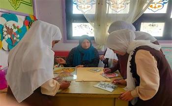 معهد فتيات الغردقة ينظم ورشة عمل " تعليم الرسم على الزجاج"