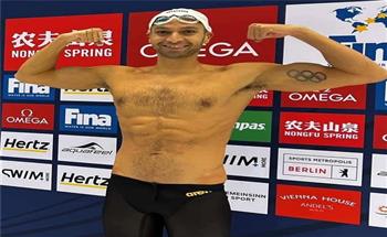 مروان القماش يحصد الميدالية الذهبية في بطولة كأس العالم للسباحة بكندا