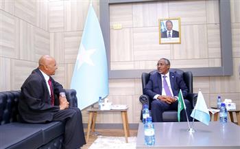 وزير الخارجية الصومالي يبحث مع مبعوث جامعة الدول العربية تطوير التعاون 