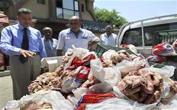مصادرة 3 أطنان دواجن ولحوم فاسدة في الجيزة 