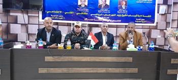 لجنة الشباب والرياضة بشمال سيناء تزور مدينة الشيخ زويد وتشارك في مسيرة لدعم التنمية