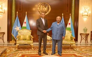 رئيس جيبوتي يلتقي رئيس الوزراء الصومالى