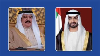 ملك البحرين ورئيس الإمارات يبحثان العلاقات وتعزيز التعاون المشترك بين البلدين
