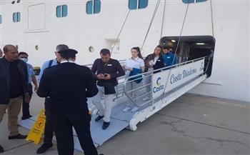 ميناء بورسعيد السياحي يستقبل سفينة الأحلام "COSTA DIADEMA"