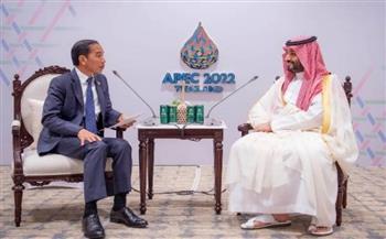ولي العهد السعودي يبحث مع الرئيس الإندونيسي العلاقات الثنائية