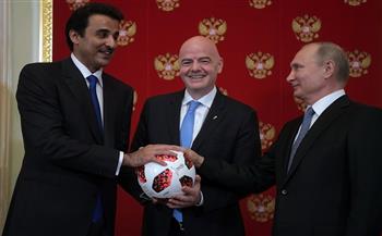 بوتين يهنئ أمير قطر باستضافة بلاده بطولة كأس العالم