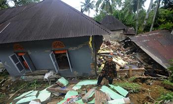 زلزال بقوة 6.7 درجة يضرب جزيرة سومطرة الاندونيسية