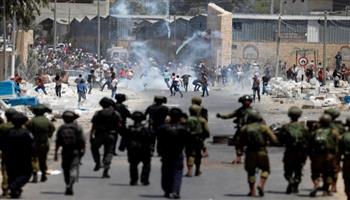 مواجهات مع الاحتلال الاسرائيلي في باب الزاوية بالخليل