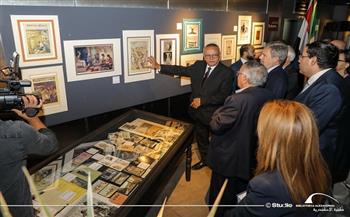 أحمد زايد يفتتح معرض «الصورة الحية لتوت عنخ آمون» بمكتبة الإسكندرية (صور)