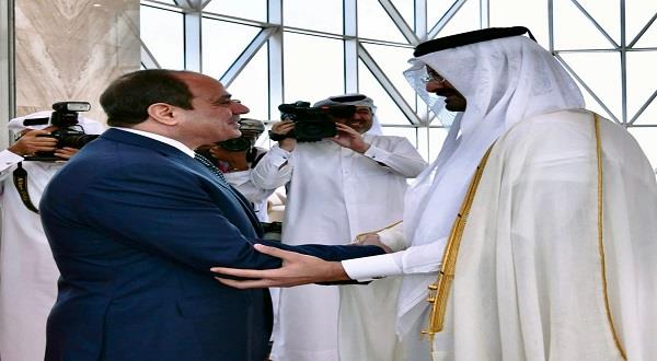 الرئيس السيسي يصل الدوحة لحضور حفل افتتاح كأس العالم لكرة القدم