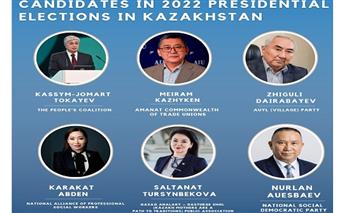 المرشحون الستة لرئاسة كازاخستان يدلون بأصواتهم