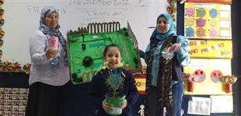 طلاب مدرسة خالد بن الوليد الرسمية لغات يشاركون في أعمال نموذجية صديقة للبيئة |(صور)