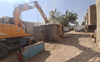 محافظة الجيزة: إزالة التعديات والجراحات المقامة بنهر الطريق بحي العمرانية وشمال المدينة