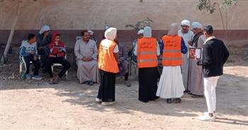 علاج 877 حالة بقافلة جنوب الوادي الطبية لقرية "أبو الخيرابة" بفرشوط