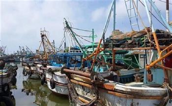 إغلاق ميناء الصيد ببرج البرلس لليوم الثاني بسبب سوء الأحوال الجوية
